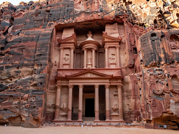 Ancient Petra Treasury in Jordan showcasing the rich heritage of Jordanian culture