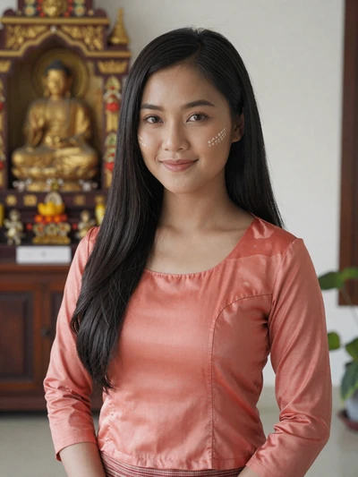 Aye Myat Thu, 26-year-old Burmese woman from Yangon with warm smile seeking serious relationship