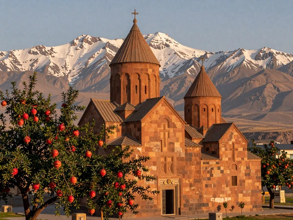 Ancient Armenian monastery Khor Virap with Mount Ararat showing the rich Christian heritage of Armenia