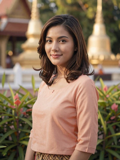 Nong Chaiyaporn, 25-year-old Thai woman from Chiang Mai with serene expression seeking Western partner