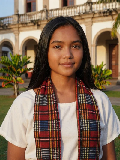 Ana Beatriz, 25-year-old Timorese woman from Baucau with peaceful expression seeking Western partner